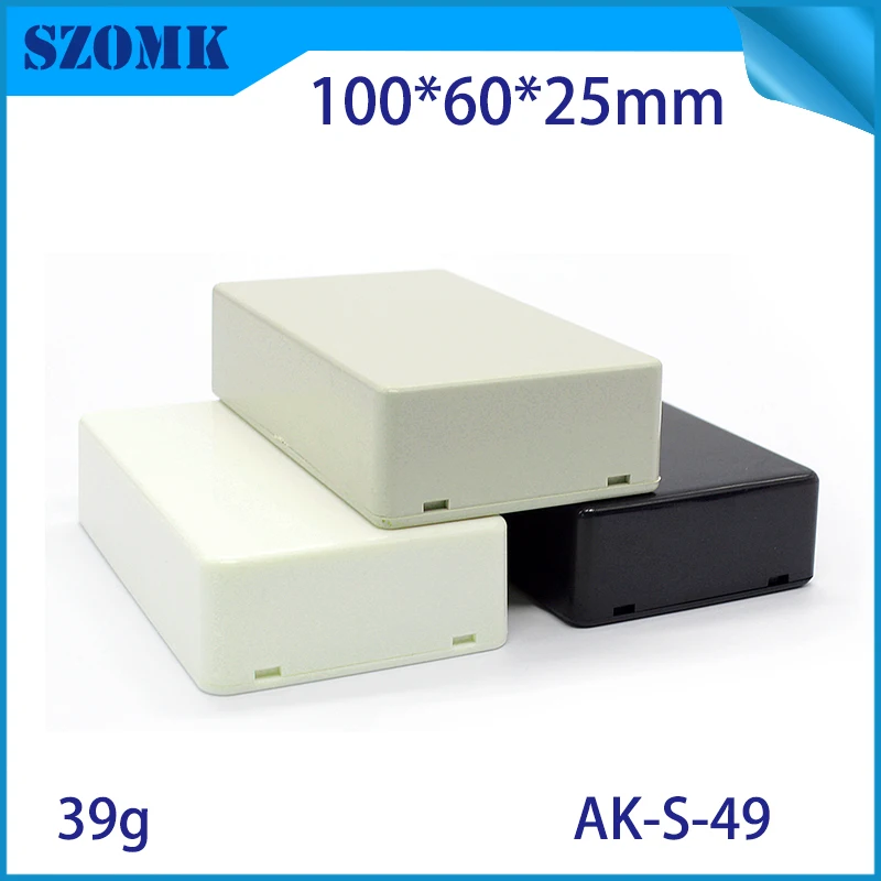 1 Piece 100*60*25mm szomk plastic box for electronics junction box enclosure lid project box plastic housing electronic