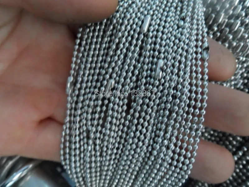 10 meter 2.4mm Beaded Chain Stainless Steel Jewelry Finding Chain in bulk