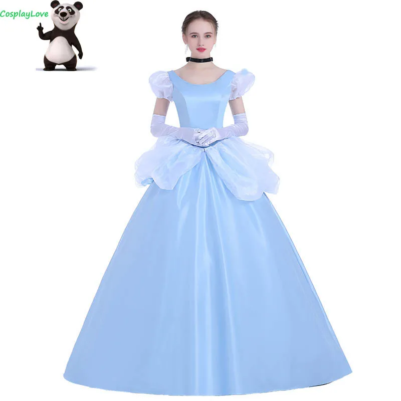 

Cosplaylove The Princess Cinderella Fancy Blue Cute Dress Adult Kid Custom Made Cosplay Costume