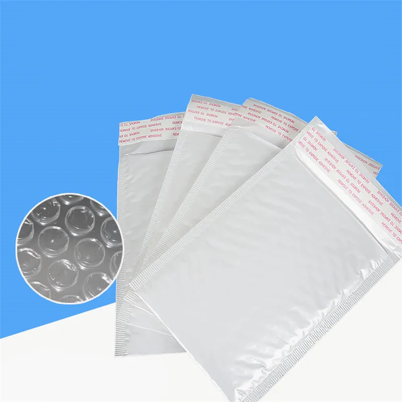 50 Pieces Of Different Specifications White Bag Foam Envelope Foam Foil Office Packaging Envelope Moistureproof Vibration Bag