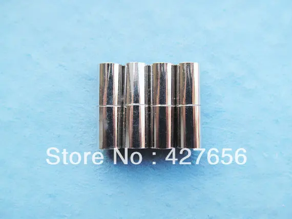 

5 sets Silver tone Cylinder Type Magnetic Clasps for Necklace& Bracelet Clasps Connector Pendant Charm Finding,DIY Accessory