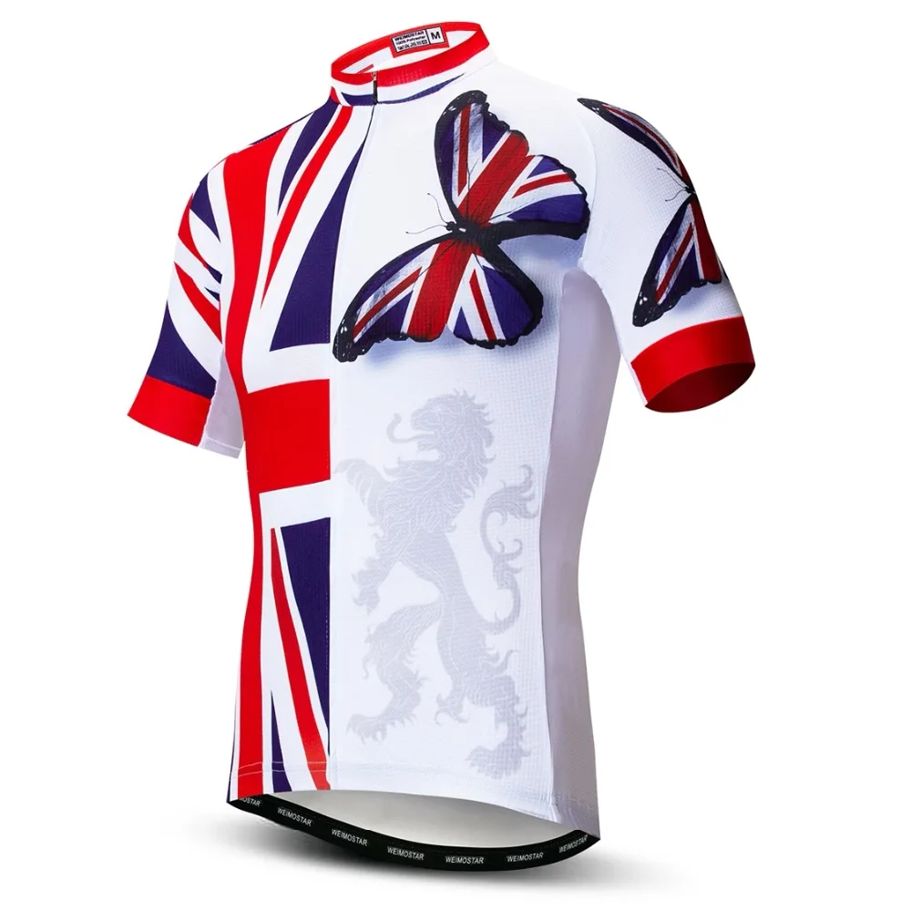 Country 2022 Cycling Jersey Men Mountain Bike Team MTB Bicycle Shirt Short sleeve Road Top Uniform Summer Canada US Red White