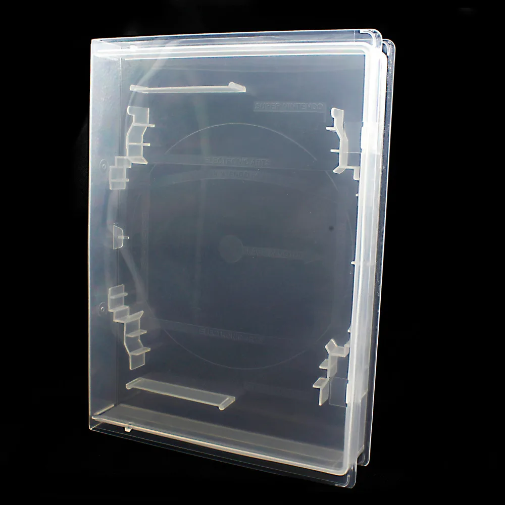 100 pcs Transparent Clear Box Protector Card cartridge CD DVD case for N-64 /S-N-E-S Game card Storage box for Sega Genesis MD