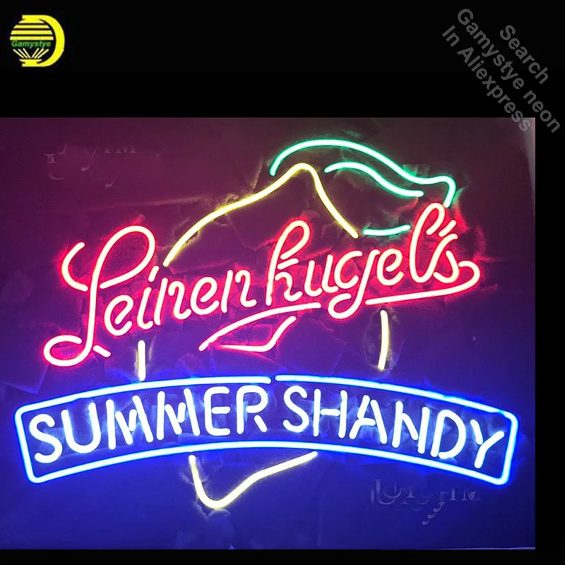 Neon Sign for Leine kugels Sport Neon Tube sign Summe Shandy handcrafted Commercial Neon Flashlight sign Recreation Room Wall