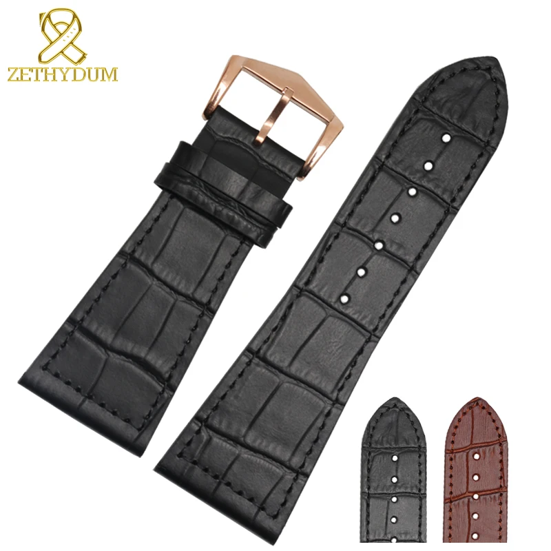 26mm 22mm 30mm Genuine leather bracelet for Franck Muller FM6000H watch strap wristwatches Accessories cowhide watch band