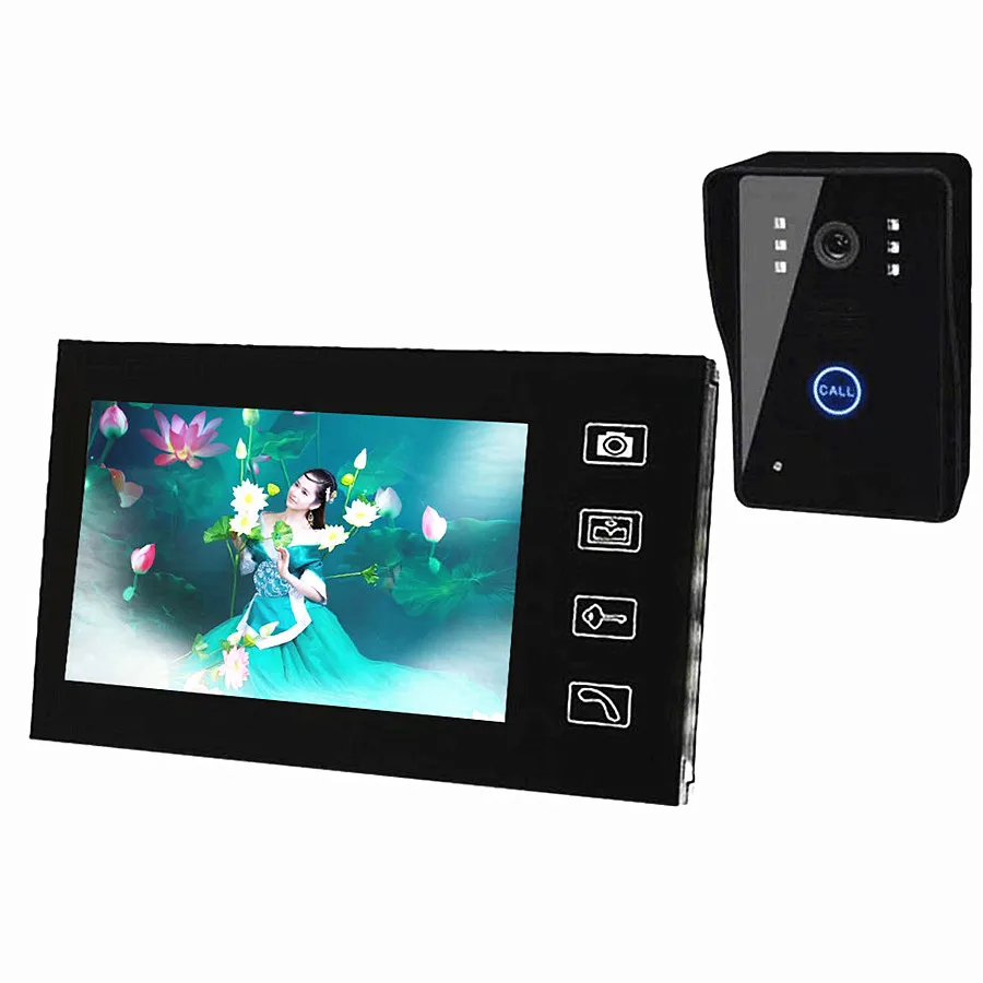 Videoportero inalámbrico para el hogar, Monitor wifi de 7 pulgadas, sistema de intercomunicación, cámara de seguridad para tomar fotos