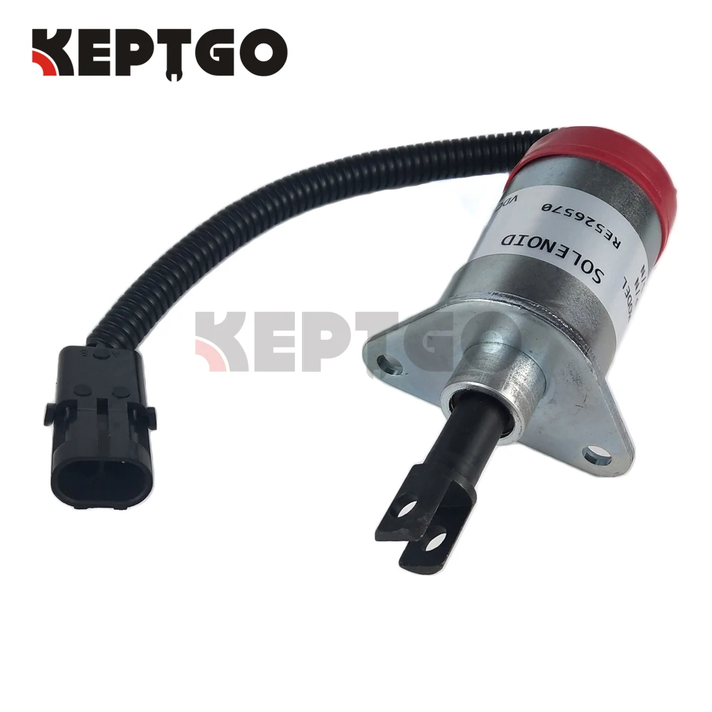 

12V Solenoid RE526570 for John Deere 2.4L 2.4 4024TF TF270 4024 3.0L 3.0 Engine