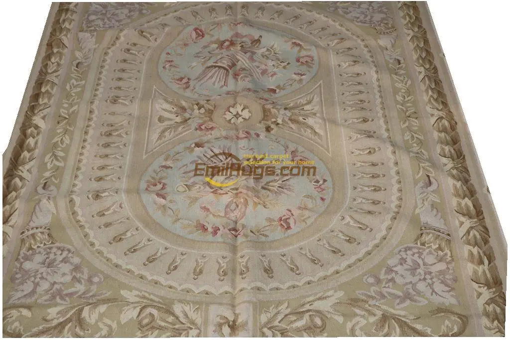 Antique French Wool 19th Century Aubusson Carpet Carpet Handmade Big Carpet For Living Room Rectangle Carpet Kilim Carpet