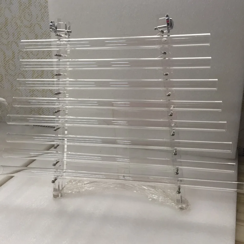 5th octave Clear crystal singing harp with crystal & rubber mallet and Aluminum alloy box in 432HZ perfect CDEFGAGC note
