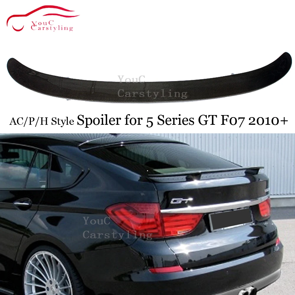 M-Performance Style AC Style F07 Carbon Fiber Rear Spoiler Wing for BMW 5 Series GT F07 Trunk Boot Lip 535i 550i 2010 +