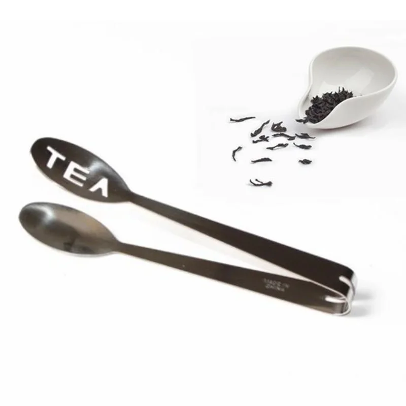 

New Stainless Steel Tea Bag Tongs Tea Bag Fruit Squeezer Holder Ice Cube Tongs Sugar Clip Home Kitchen Tools F20173717