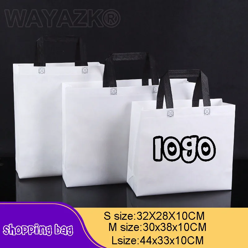 

(100pcs/lot) custom logo shopping bag for promotion