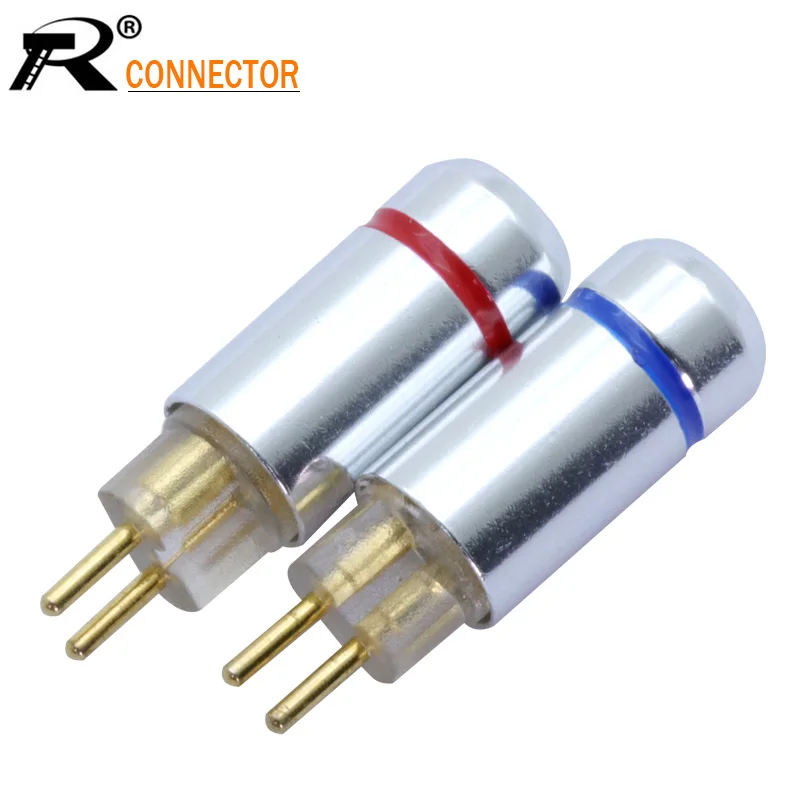 

2pcs/1pair 2pin connector Earphone MMCX upgrade cable PIN plug DIY audio Plug jack soldering conectors