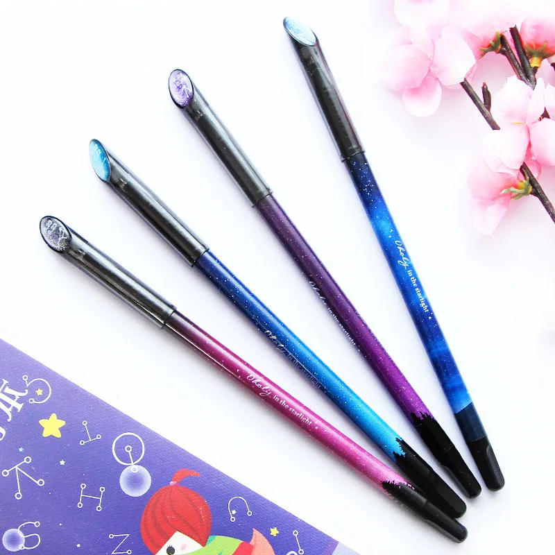 12PCS Creative 12 Constellation Gel pen 0.5mm Black Star Black pen Stationery Office School Supplies Stationer Office Pen