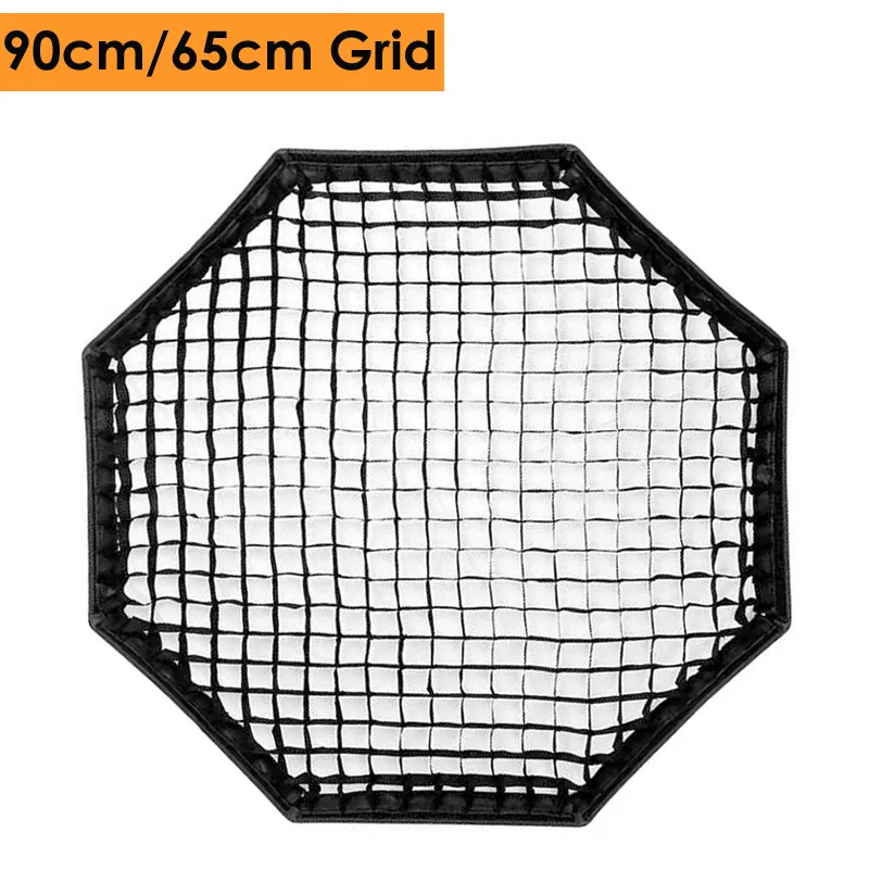 

Сотовая сетка для фотосъемки Triopo, портативный уличный восьмиугольный зонт-софтбокс, 65 см, 90 см