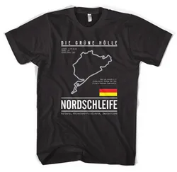 New Short Sleeve Casual Nurburgring Grand Prix T Shirt Racing Track Race Track Germany T-Shirt