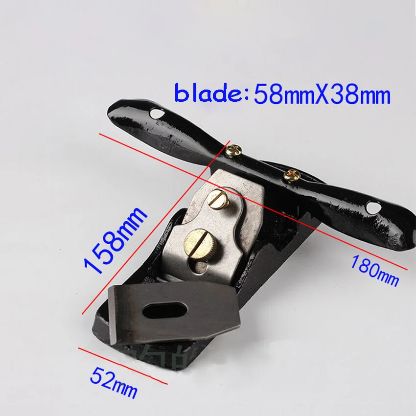 Mini Handheld Woodworking Planing 58*38mm Chrome Vanadium Alloy Steel Blade Flat Bottom Bird Planer Carpenter Tools