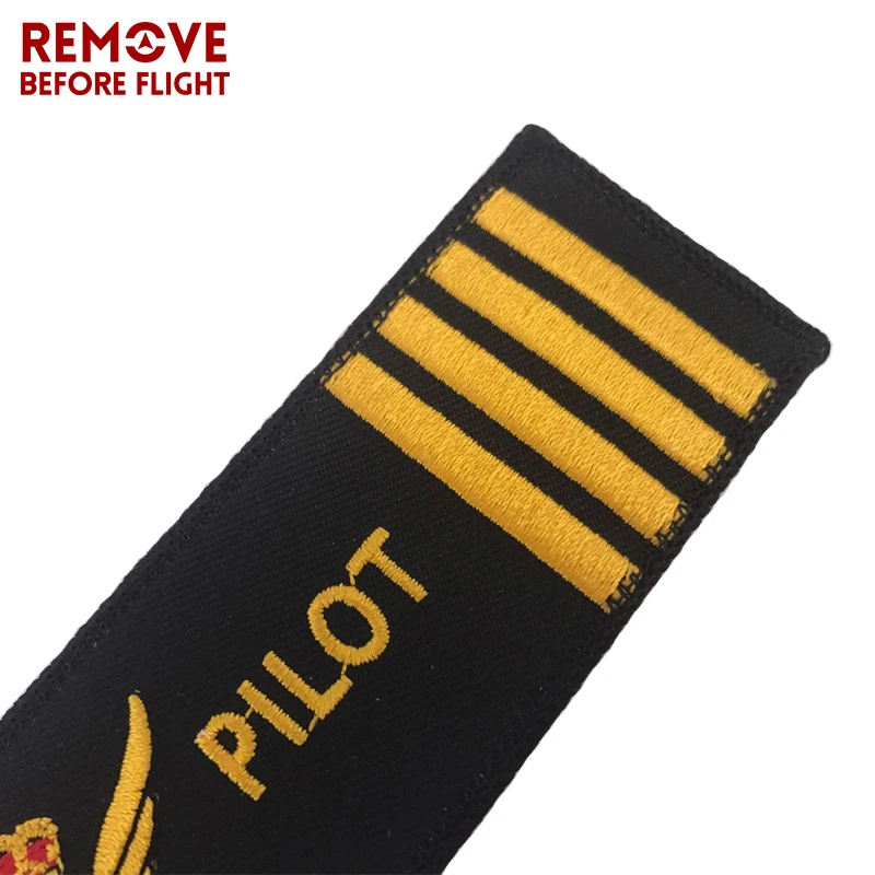 Pilot Key Chain for Motorcycles and Cars OEM Key Chains Embroidery Key Fobs Fashion Jewelry Aviation Gifts Fashionable Keychain