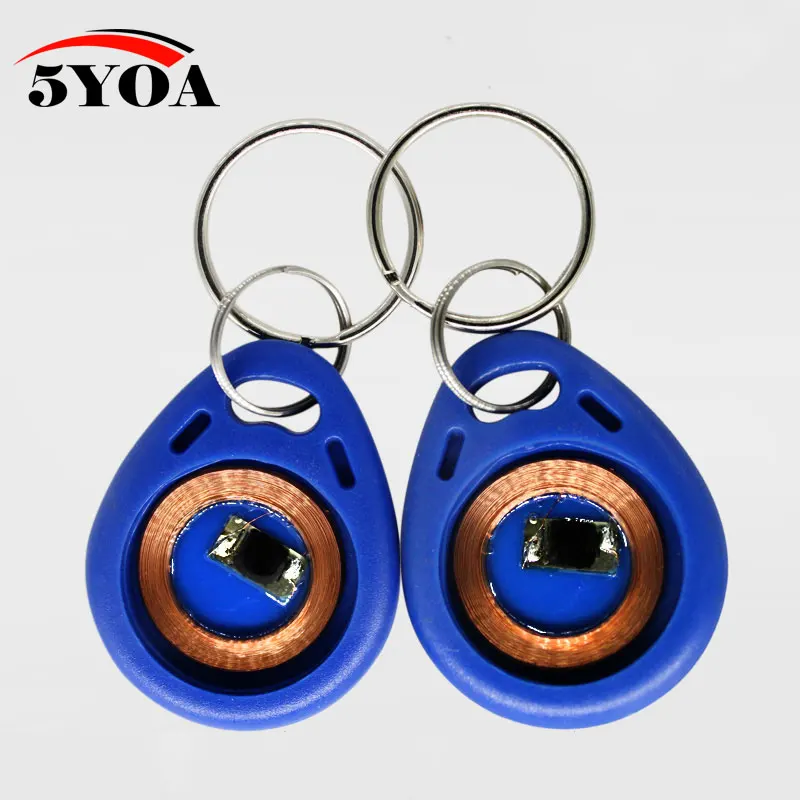 10Pcs RFID Tag Key Big Circle Keyfobs Keychain Ring 125Khz Proximity ID Card Chip TK EM 4100/4102 for Access Control Attendance