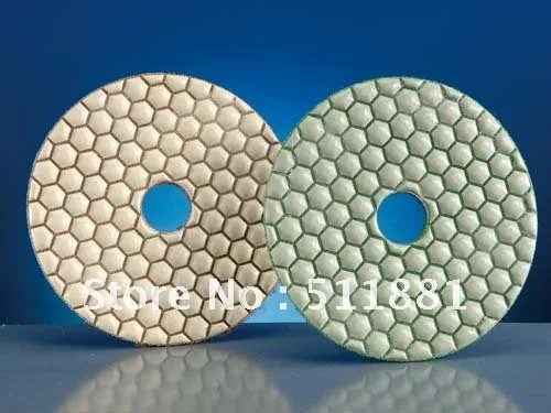 3'' NCCTEC DRY polishing pad | 80mm resin bond diamond Premium polishing pads| DRY polishing concrete marble granite