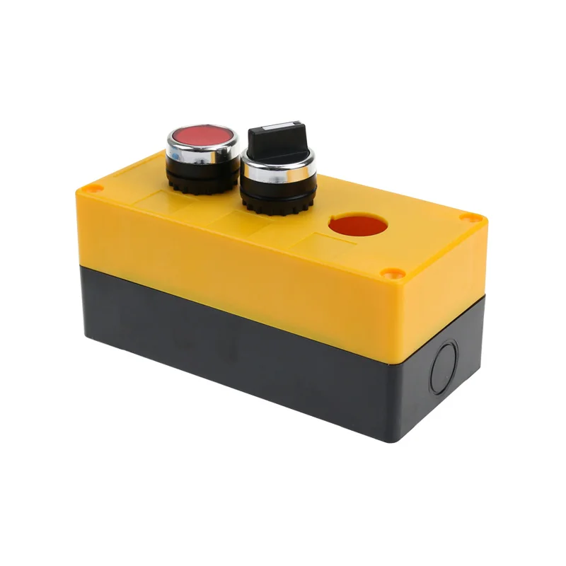 BX3-22 a tre fori box pulsante 3 fori pulsante switch box scatola di controllo 3 buco aperto 22mm.