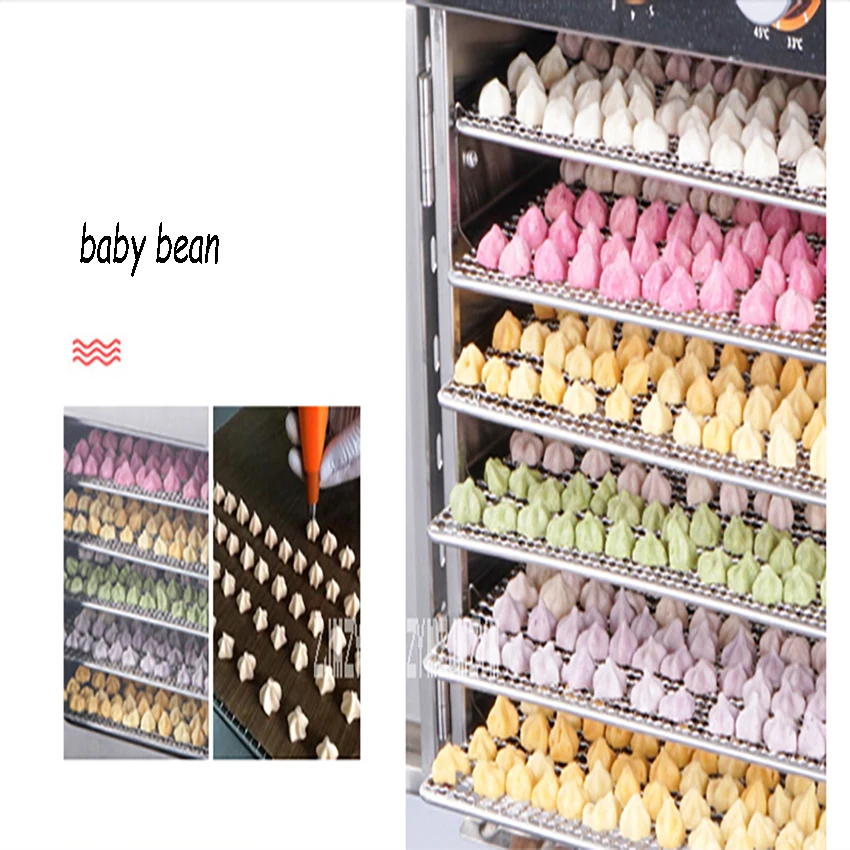 Deshidratador de alimentos ST-04 de 6 capas, secador de aire eléctrico de acero inoxidable para alimentos, verduras, carne, frutas y mascotas, 110V/220V