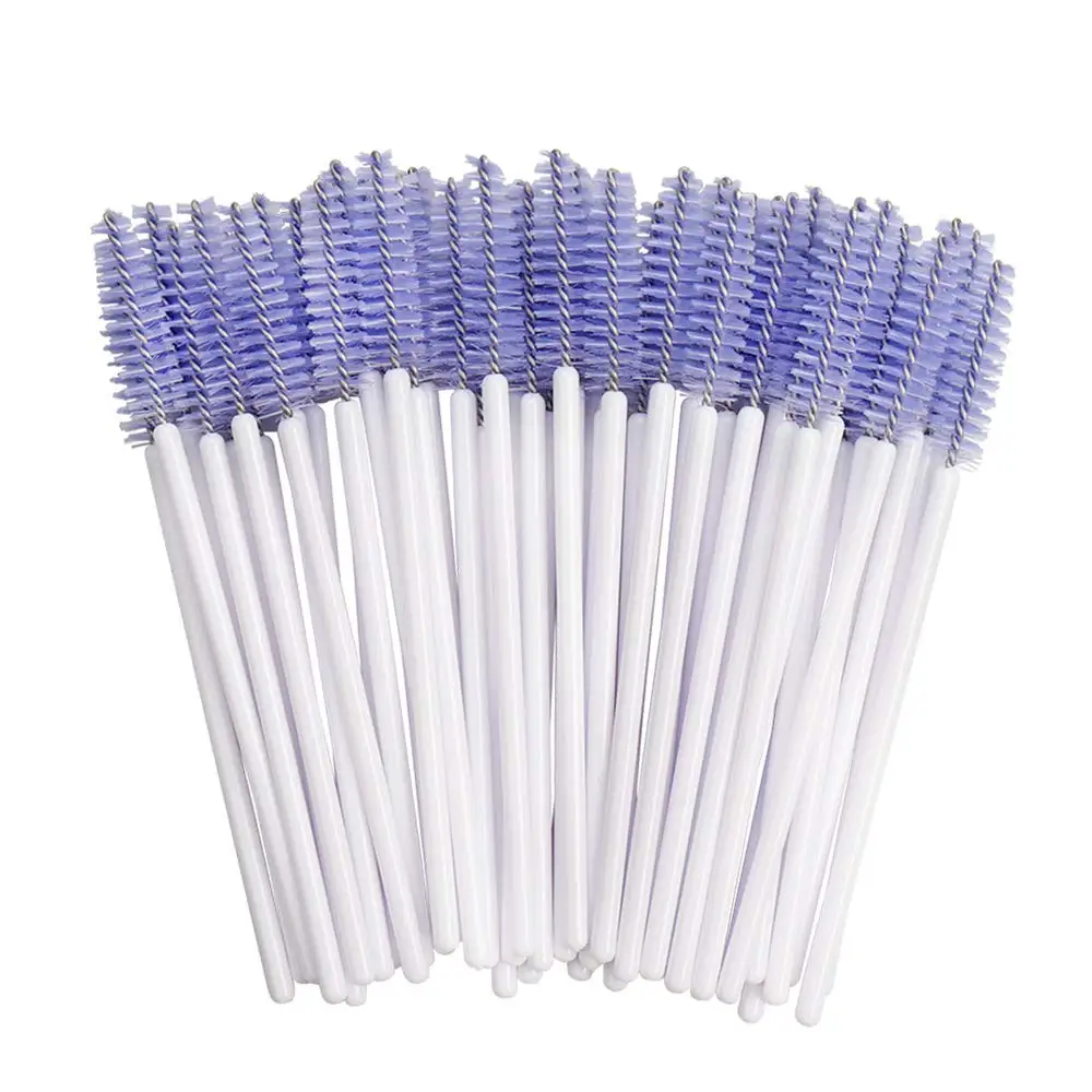 Professional 1000 Pack Disposable Eye Lash Brushes Applicator for Eyelash Extensions Makeup Tool Bulk with White Handle Hot Sale