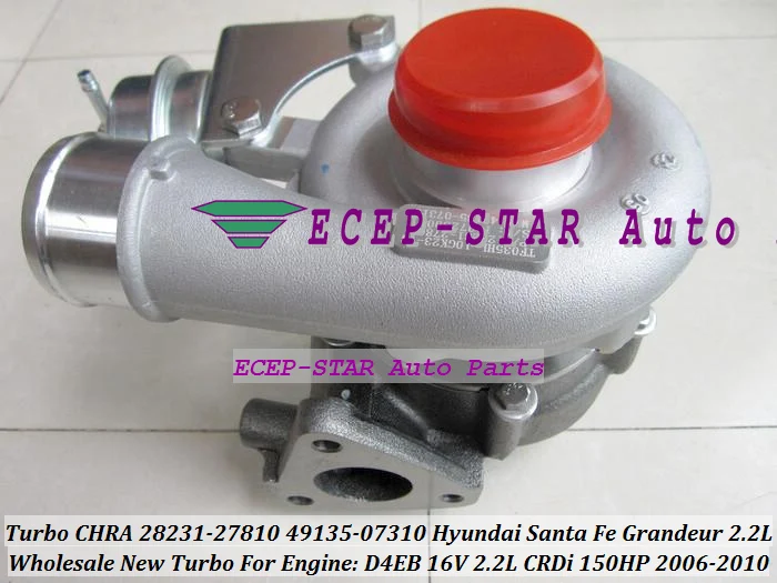 Free Ship TF035 49135-07310 28231-27810 49135-07311 49135-07312 28231-27750 49135-07400 Turbo For HYUNDAI Santa Fe D4EB 2.2L