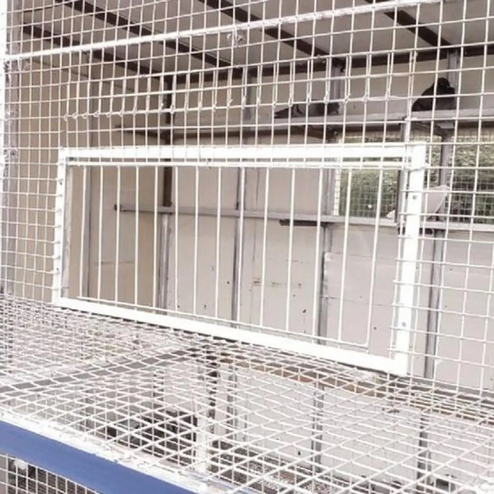 5 Pcs Bird Racing Pigeon Cage Door Length 25.5cm Hole Diameter 5mm Iron Entrance Wire Trap Door Curtain