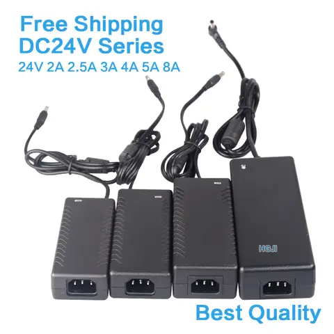 AC DC Adapter 24V 2A  2.5A 3A 4A 5A 8A Power Supply  adapater for Water Purifier Led Stip DC 24V 48W 60W 72W 96W 120W 180W