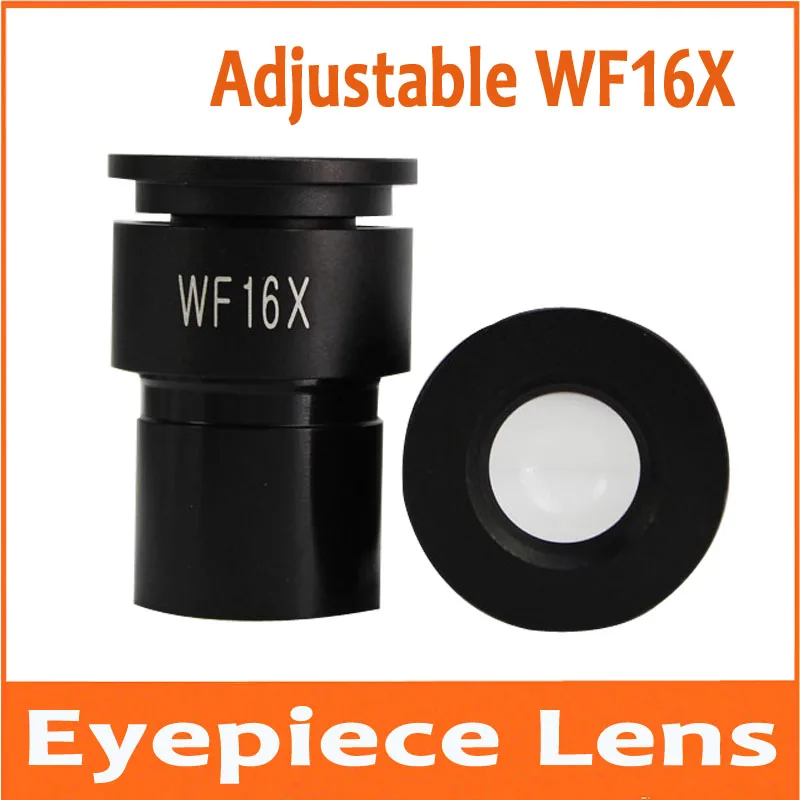 WF16X 13mm Adjustable Zoom Biological Eyepiece Lens for Bi-microscope Microscope 16 Times Magnification Lens Mounting 23.2mm