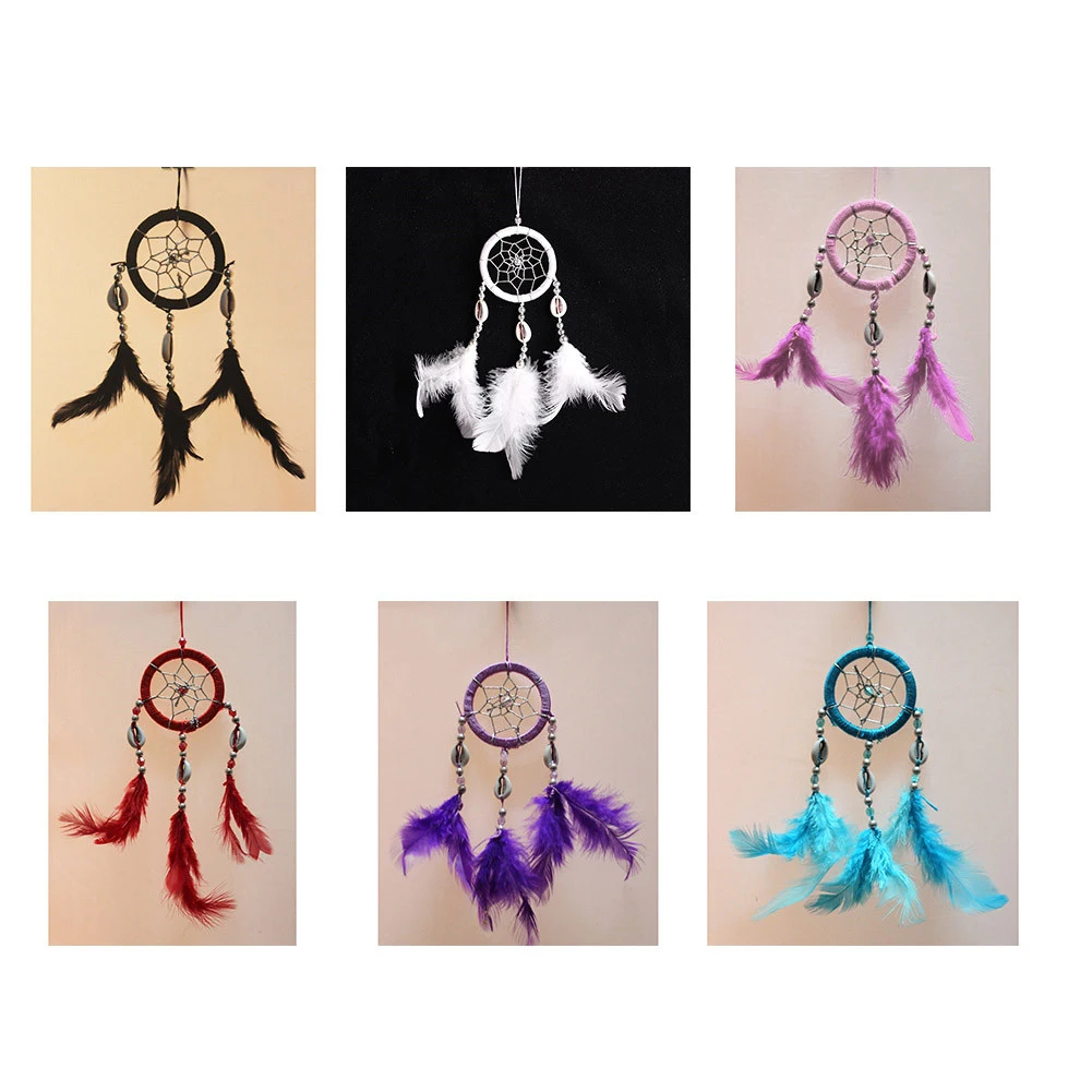 Limited Time Promotion Newest India Styles Handmade Dream Catcher With Feathers Wind Car Hanging Carft Gift For Home Decoration