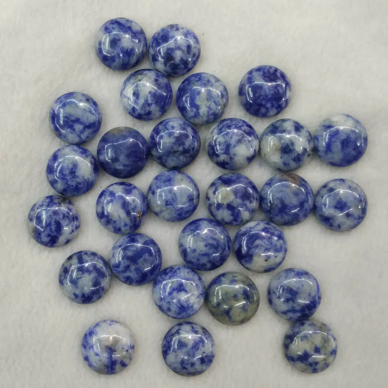 

Fashion natural sodalite stone round CAB CABOCHON 14mm charms beads for jewelry making wholesale 50pcs/lot free shipping