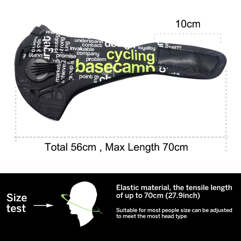 BASECAMP Men/Women Mask Activated Carbon Dust-proof Cycling Face Mask Anti-Pollution Bicycle Bike Outdoor Training mask face