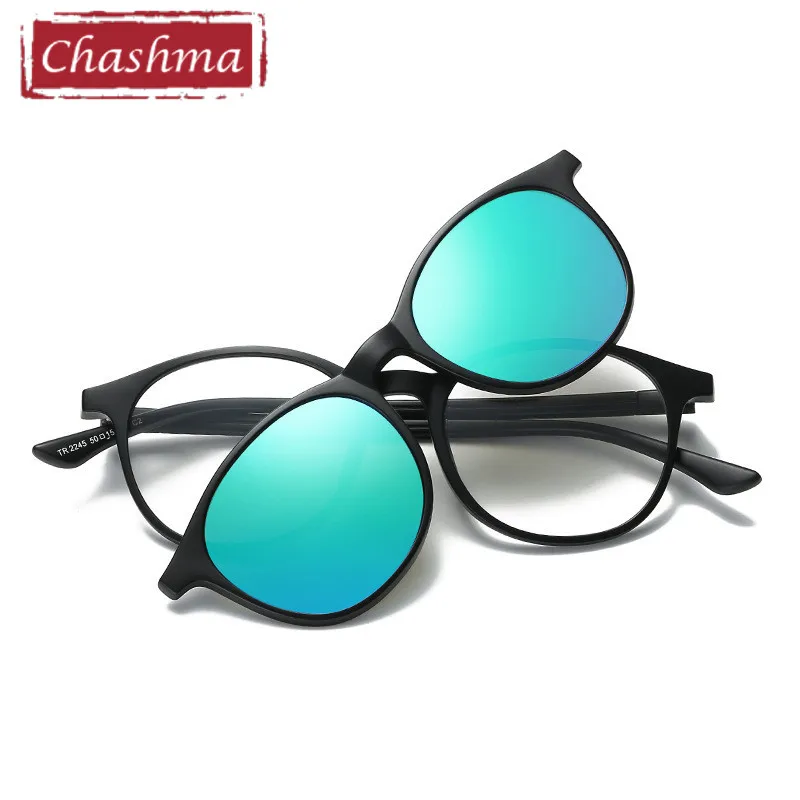 

Chashma Brand Polarized Clips TR 90 Glasses Quality Optical Mopia Frame Eyeglasses Female Round Eyeglasses Men Sunglasses