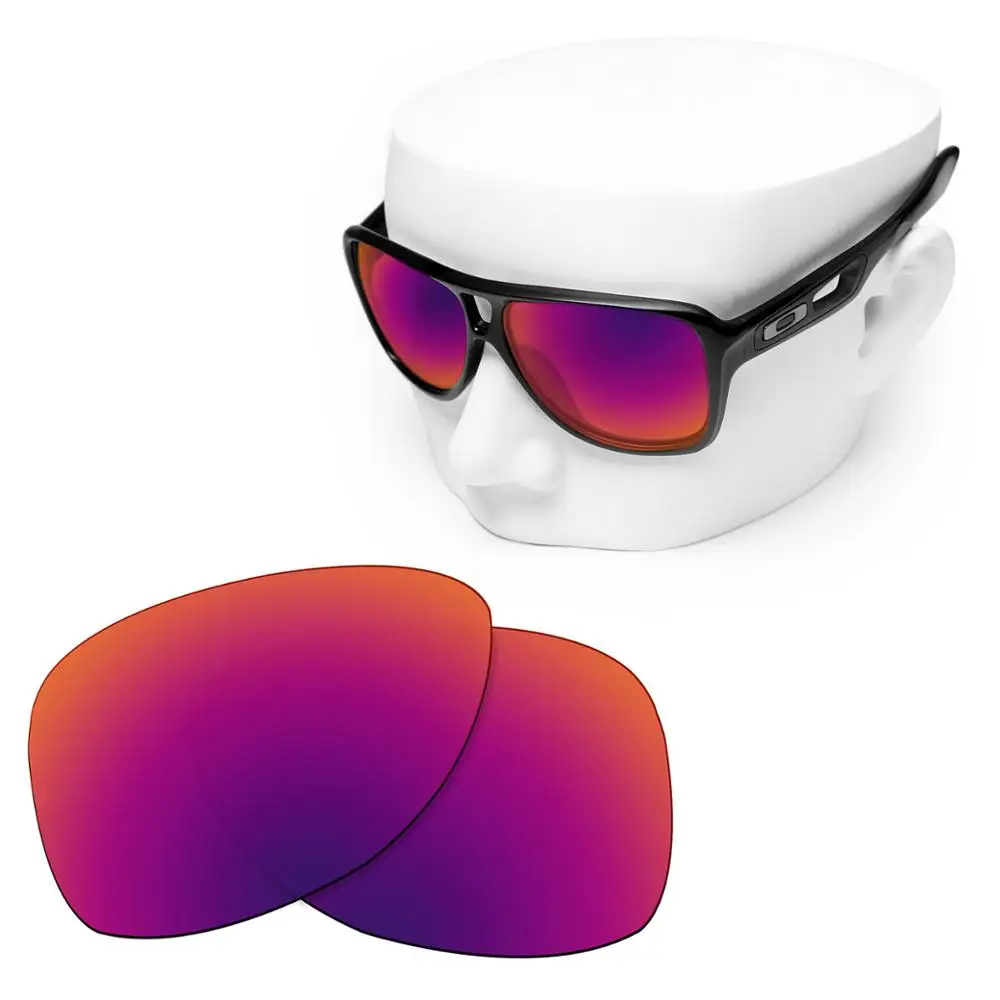 

OOWLIT Polarized Replacement Lenses of Purple Red Mirror for-Oakley Dispatch 2 OO9150 Sunglasses