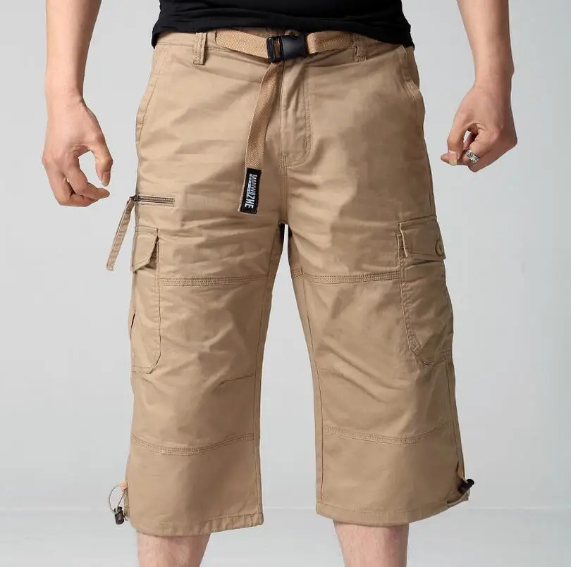 

Men Military Tactical Cargo Shorts Male Summer Casual Capris Man Knee Short Ashant w181