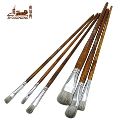 Pincel de pelo de ardilla para pintura acrílica, juego de pinceles para dibujar, suministros de arte, pincel, pluma, pinceles para pintura al óleo de artista