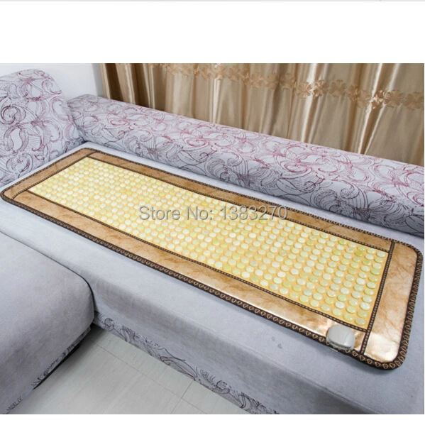 

Hot selling Natural jade stone mat heated mat heating therapy Jade mattress Physical therapy cushion