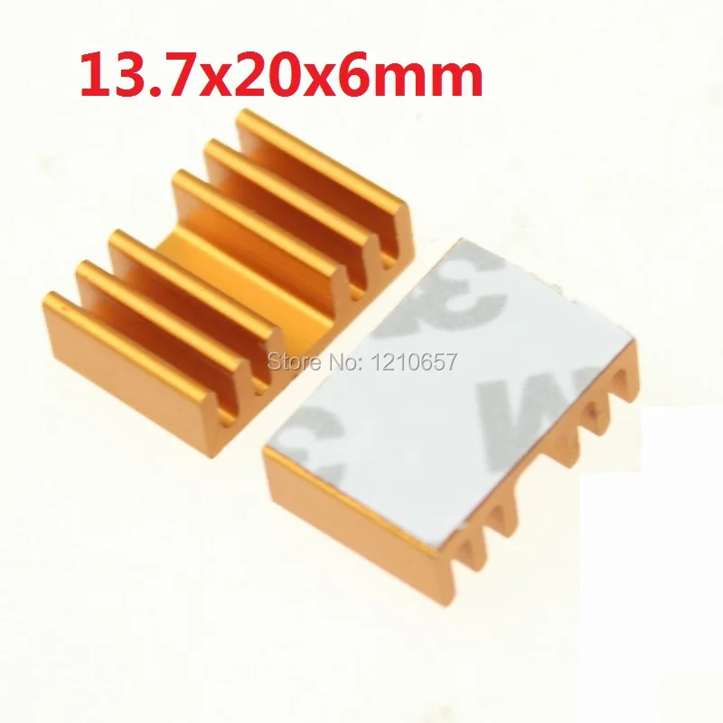 

20 PCS lot Heat Sink 13.7x20x6mm VGA Card Heat Sink Aluminum 13.7*20*6MM Cooling Fin