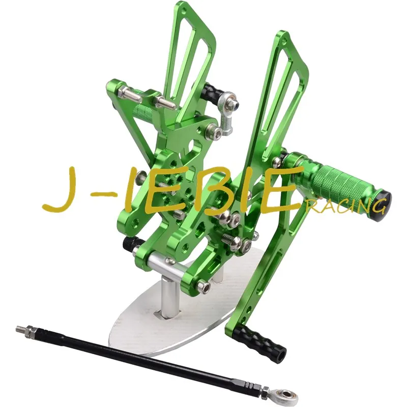 

CNC Racing Rearset Adjustable Rear Sets Foot pegs Fit For Suzuki GSXR1000 GSXR 1000 2007 2008 K7 GREEN