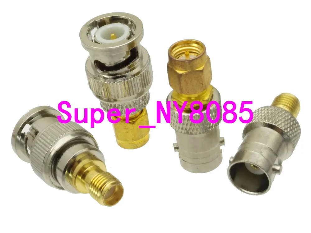 4pcs/set BNC to SMA 4 Type Male&Female RF adapter connector