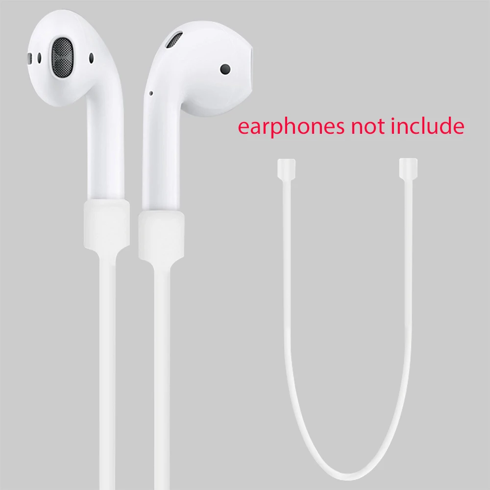 Headphone Earphone Strap for Apple Airpods Wireless Earphones Anti Lost Strap Loop String Rope for Air Pods Silicone Cable Cord