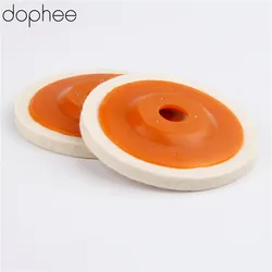 dophee 100mm Wool Polishing Wheel Buffing Pads Angle Grinder Wheel Felt Polishing Disc for Metal Marble Glass Ceramics 1 PC