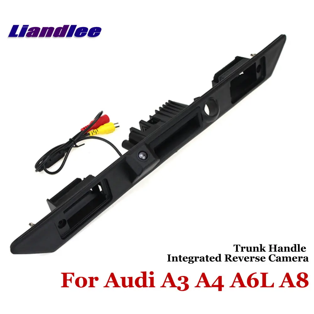 

For Audi A3 A4 A8 Car Trunk Handle Rear View Camera Parking Kit Accessories Integrated HD CCD RCA NTSC Dash Cam