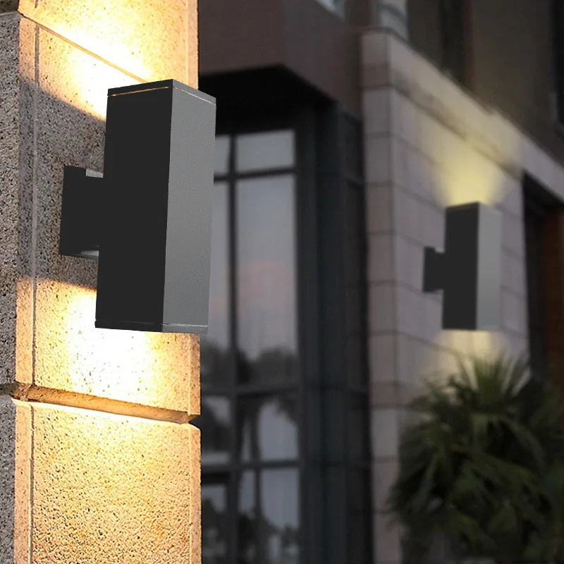 Waterfool Modern Wall Lamp LED Square Sconce Wall Light Fixtures Aluminum Patio Outdoor Lighting Applique Murale Luminaire