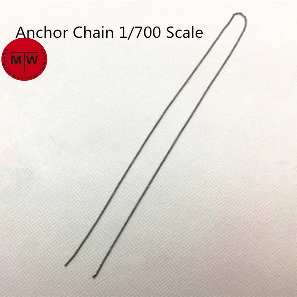 2set 1/700 Scale Model Ship 0.55mm Black Anchor Chain（not include Anchor）