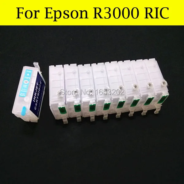 9 Color/Set Refill Ink Cartridge For Epson T1571-T1579 T157 157 Ink Cartridge For Epson R3000 Printer With ARC Chip