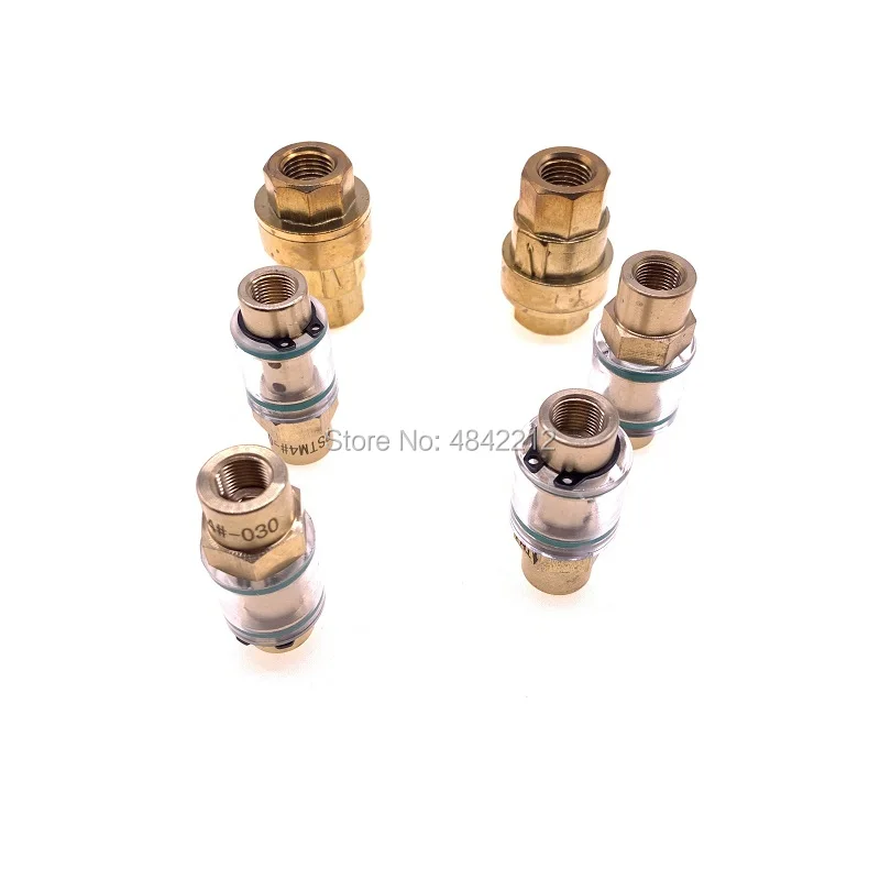 10pcs/lot 1/4'' and 1/8'' visible oil return check valve one way check valve