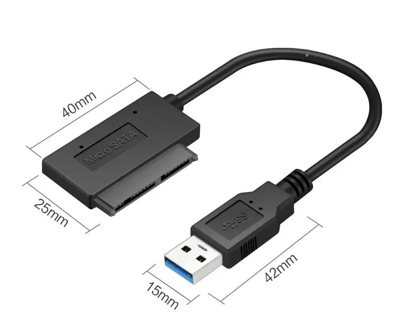 USB 3.0 to Micro SATA Adapter Cable for 1 8\